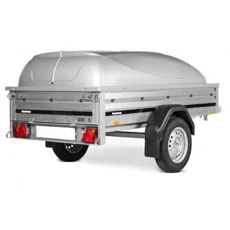 Brenderup 1205 SB med gråt låg set skråt bagfra